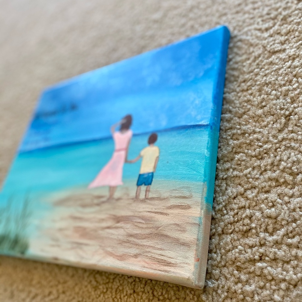 Love of mother n son painting - Picture 2 of 3